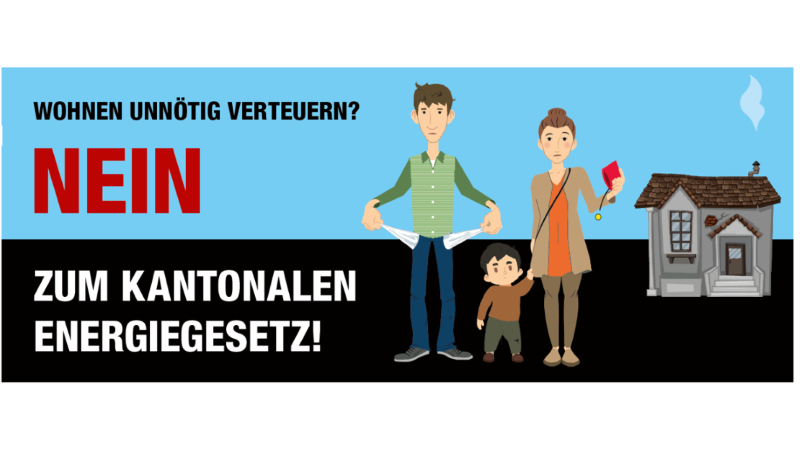 Unnötig und teuer: NEIN zum Kantonalen Energiegesetz am 10. Februar!