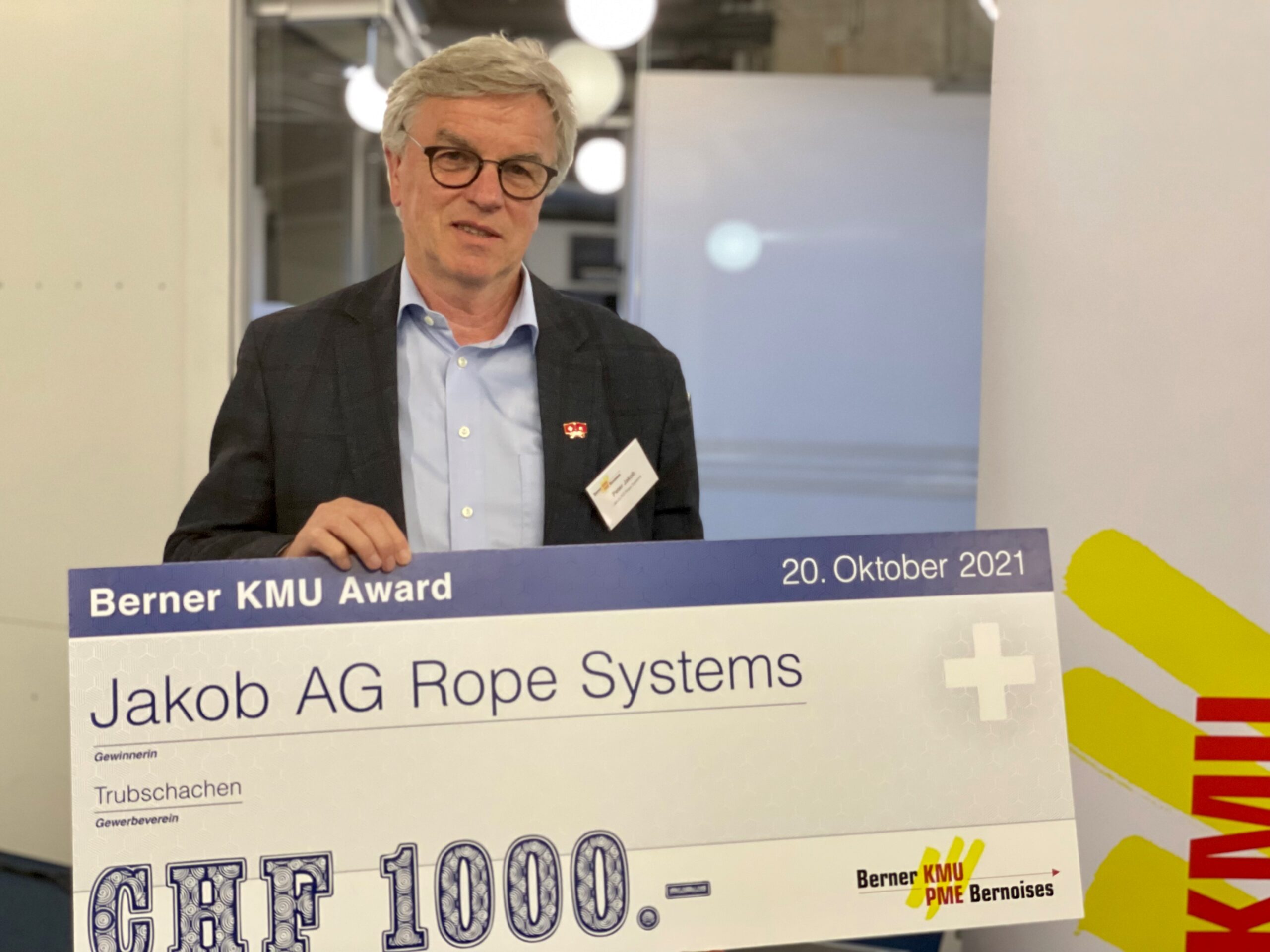 Jakob Rope Systems gewinnt als erstes Unternehmen den vierten Berner KMU Award!